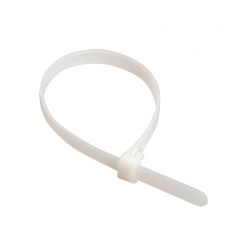 Стяжка нейлоновая (хомут) 100x2.5мм, 50шт, белая, IEK UHH20-D025-100-050