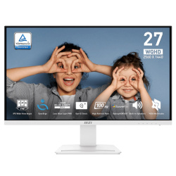 Монитор 27" MSI PRO MP273QW E2 белый (2560x1440, 100 Гц, IPS , 1 мс, 400 кд/м2, 1300:1, 178°/178°, HDMIх2/DisplayPort)