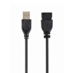 Кабель-удлинитель USB2.0  3.0м Cablexpert CCP-USB2-AMAF-10 черный