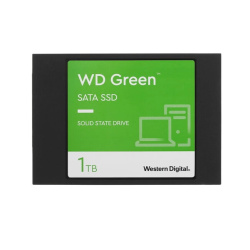Накопитель SSD 1000Гб WD Green WDS100T3G0A (SATA III, чтение 545 Мбайт/сек, запись 385 Мбайт/сек, TLC 3D NAND)