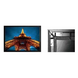 Экран для проектора 102x180см Cactus FrameExpert CS-PSFRE-180X102 (16:9, Matte White, настенно-потолочный, чёрный корпус) 