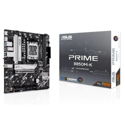 Материнская плата Asus PRIME B850M-K (LGA AM5, AMD B850, Micro-ATX, 2xDDR5 5600 МГц, 4xSATA, 2xM.2, 2хPCI-E x16, HDM/DP)