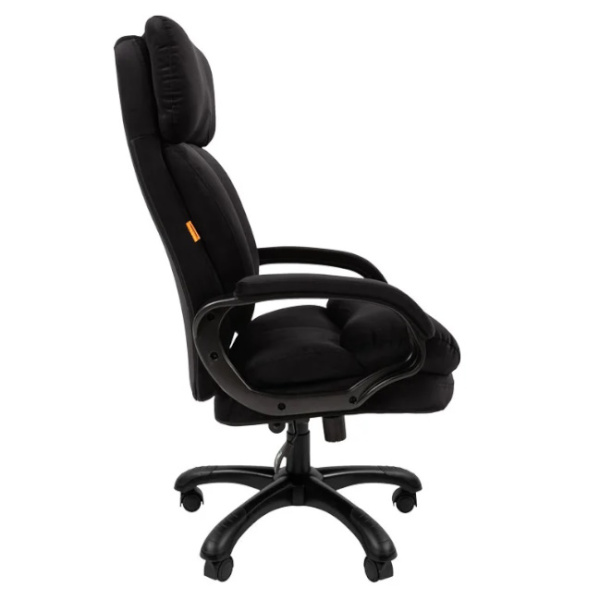 Офисное кресло Chairman Home 505 Россия Т-84 черный (ткань, 150 кг, крестовина пластик, колесики пластик, подголовник)