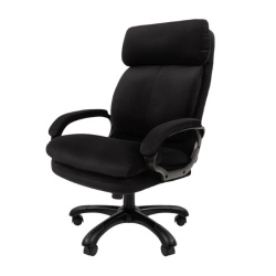 Офисное кресло Chairman Home 505 Россия Т-84 черный (ткань, 150 кг, крестовина пластик, колесики пластик, подголовник)