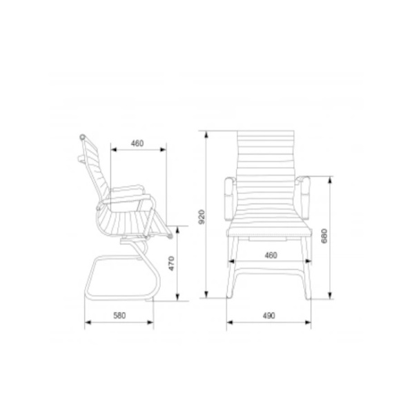 Кресло Бюрократ CH-883-LOW-V черный