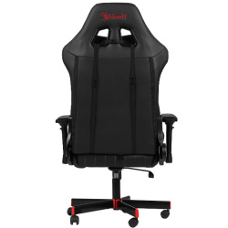 Кресло игровое A4Tech Bloody GC-990 черный/красный (экокожа, 180 кг, крестовина металл, подголовник, поддержка поясницы)   