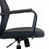 Кресло офисное Бюрократ KB-5M черный (сетка/ткань, до 120 кг, крестовина металл, колесики пластик, подголовник)