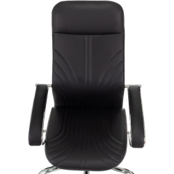 Кресло руководителя Бюрократ CH-610SL черный (экокожа, 120 кг, крестовина металл, колесики полиуретан)