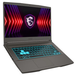 Ноутбук MSI Thin 15 B13VE-2650XRU черный (15,6" 1920x1080 IPS 144Hz, Intel Core i5 13420H, 16Gb, SSD 512Gb, nVidia GeForce RTX4050 6Gb, NoOS)