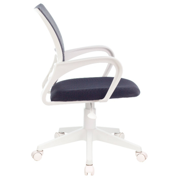 Кресло офисное Бюрократ CH-W695NLT темно-серый (сетка/ткань,120 кг, крестовина пластик, колесики пластик)