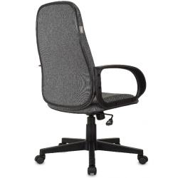 Кресло руководителя Бюрократ CH-808AXSN серый  (ткань, до 120 кг, крестовина пластик, колесики пластик)