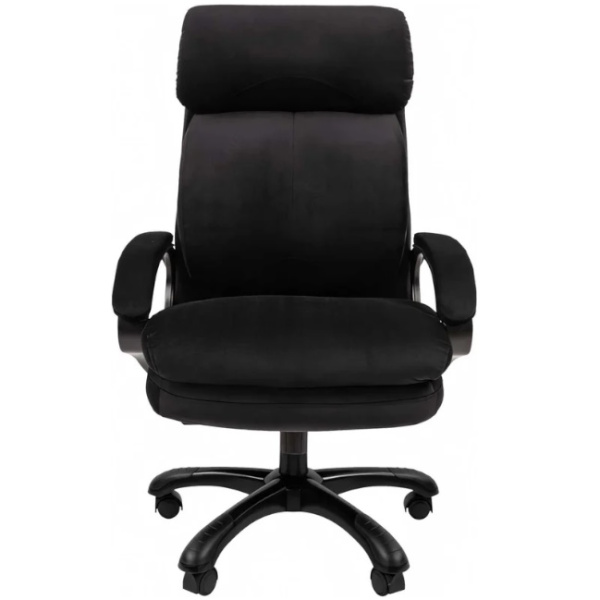 Офисное кресло Chairman Home 505 Россия Т-84 черный (ткань, 150 кг, крестовина пластик, колесики пластик, подголовник)